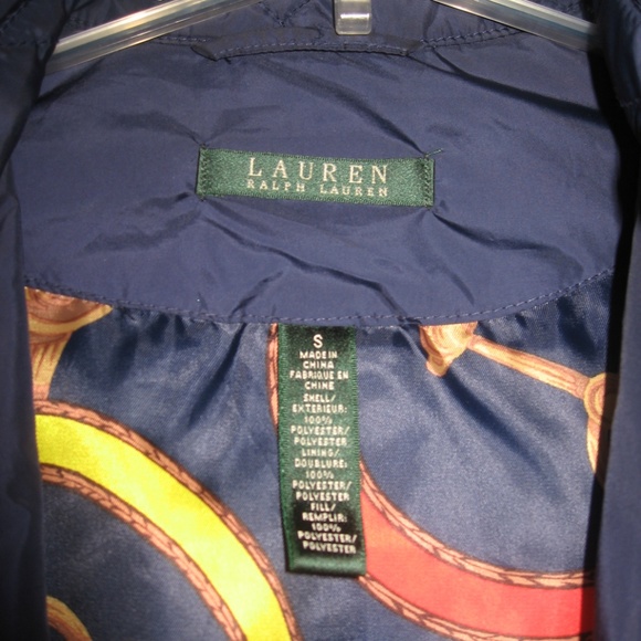 Lauren Ralph Lauren Blue Quilted Snap Front Jacket - Picture 3 of 8